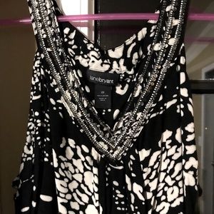 Avenue Plus Size Womens Sleeveless Tunic